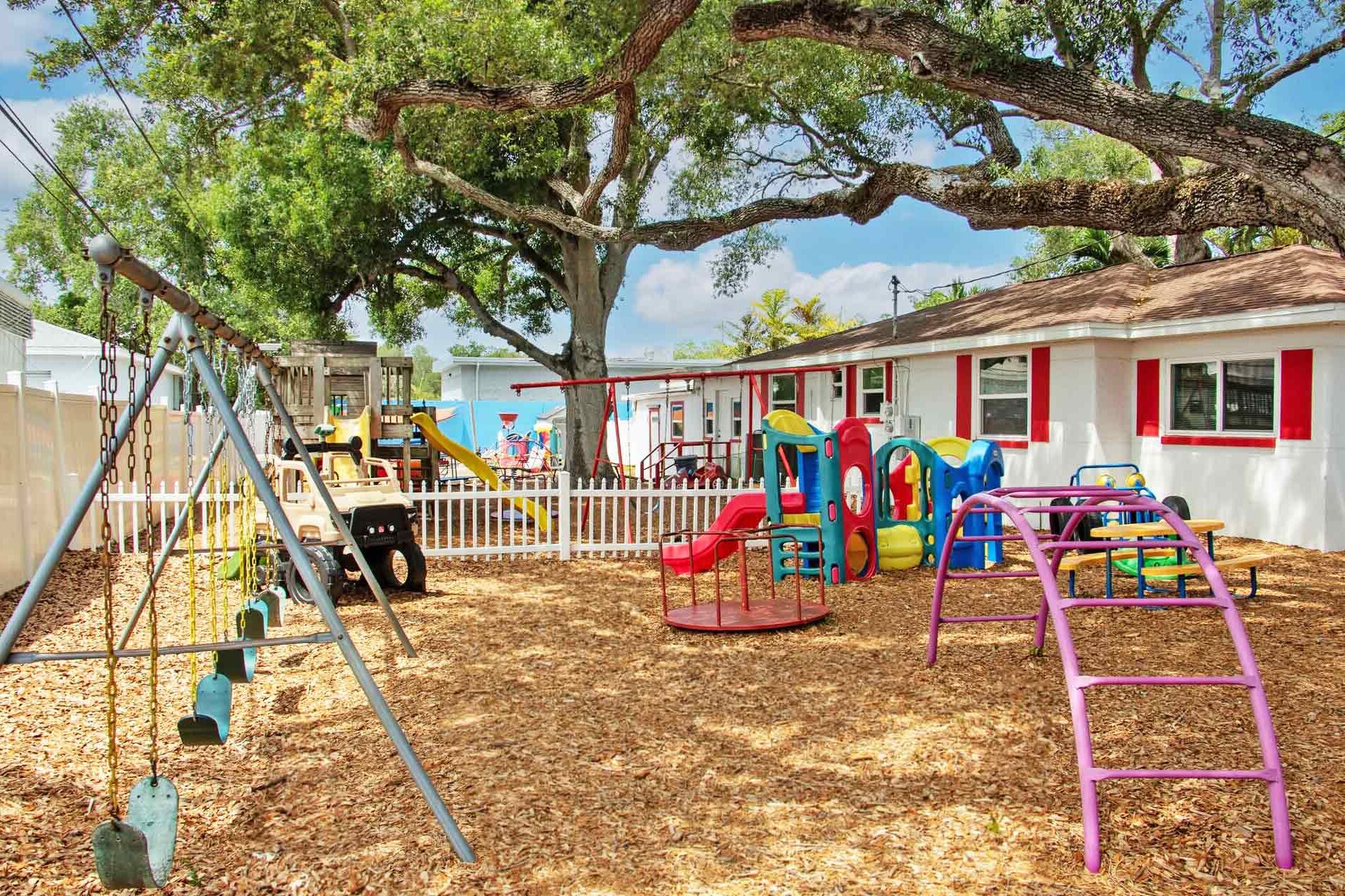 Children playing on the playground at A Child's Choice