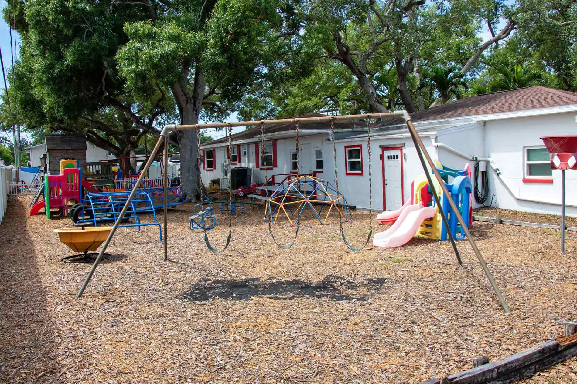 Daycare playground area for young children at A Child's Choice